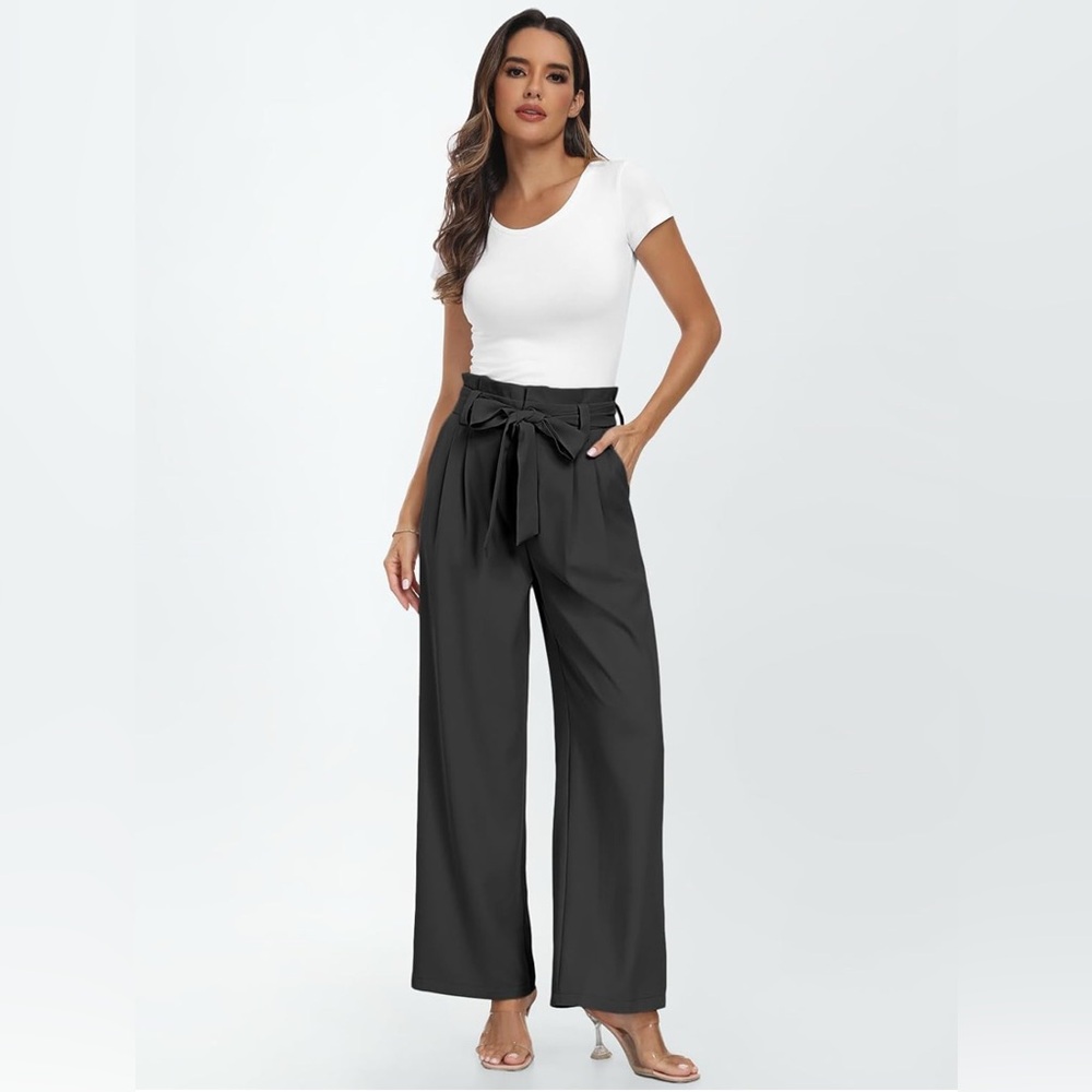 Elegant Black Wide-Leg Pants